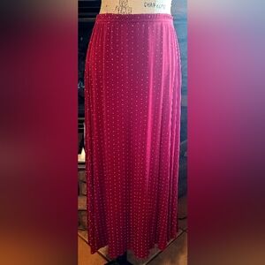 Norm Thompson Red Polka dot skirt